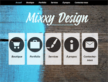 Tablet Screenshot of mixxydesign.com